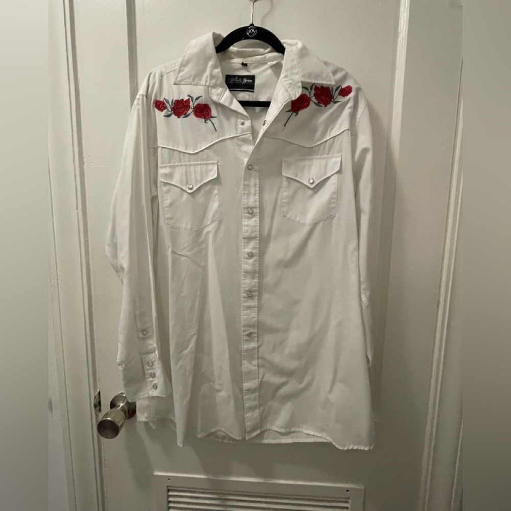 White Horse Pearl Snap Men’s Shirt